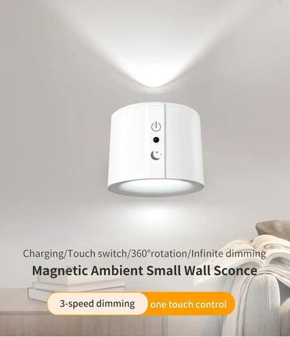 Modern Magnetic LED Wall Lamp – Rechargeable & Remote Controlled