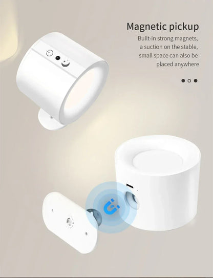 Modern Magnetic LED Wall Lamp – Rechargeable & Remote Controlled