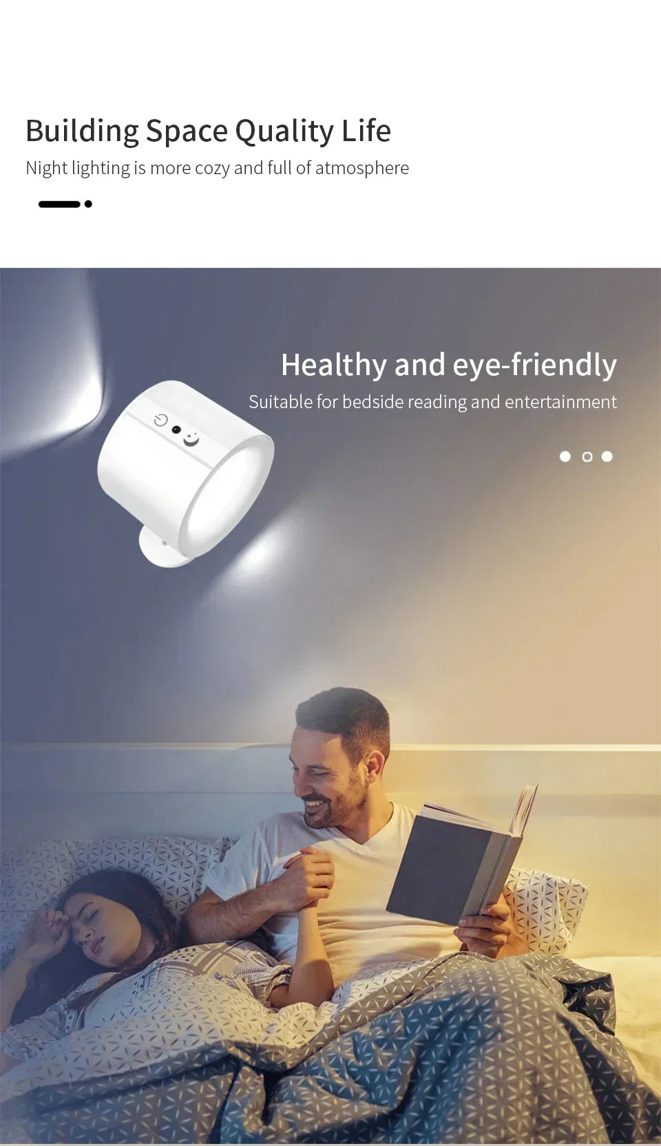Modern Magnetic LED Wall Lamp – Rechargeable & Remote Controlled