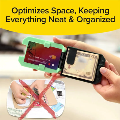 SecureSlim - RFID Blocking Wallet with Removable Money Clip
