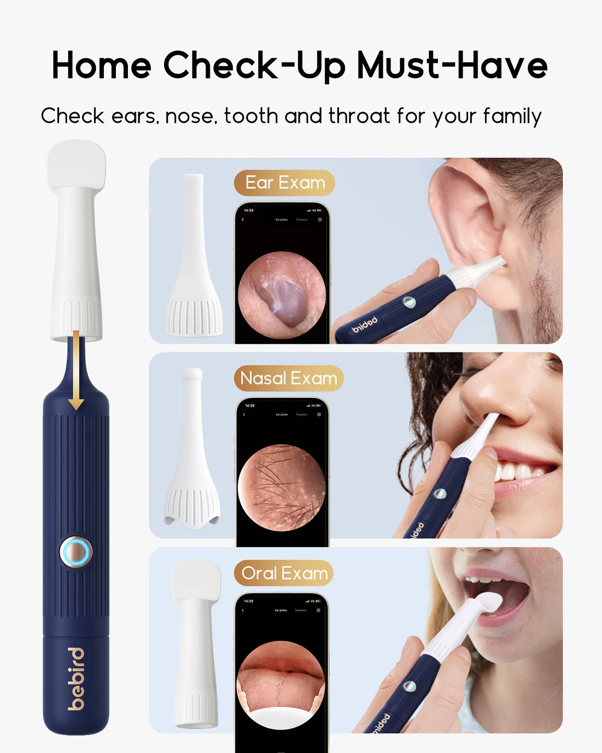 HD Visual Ear Cleaner with Camera & Tweezers