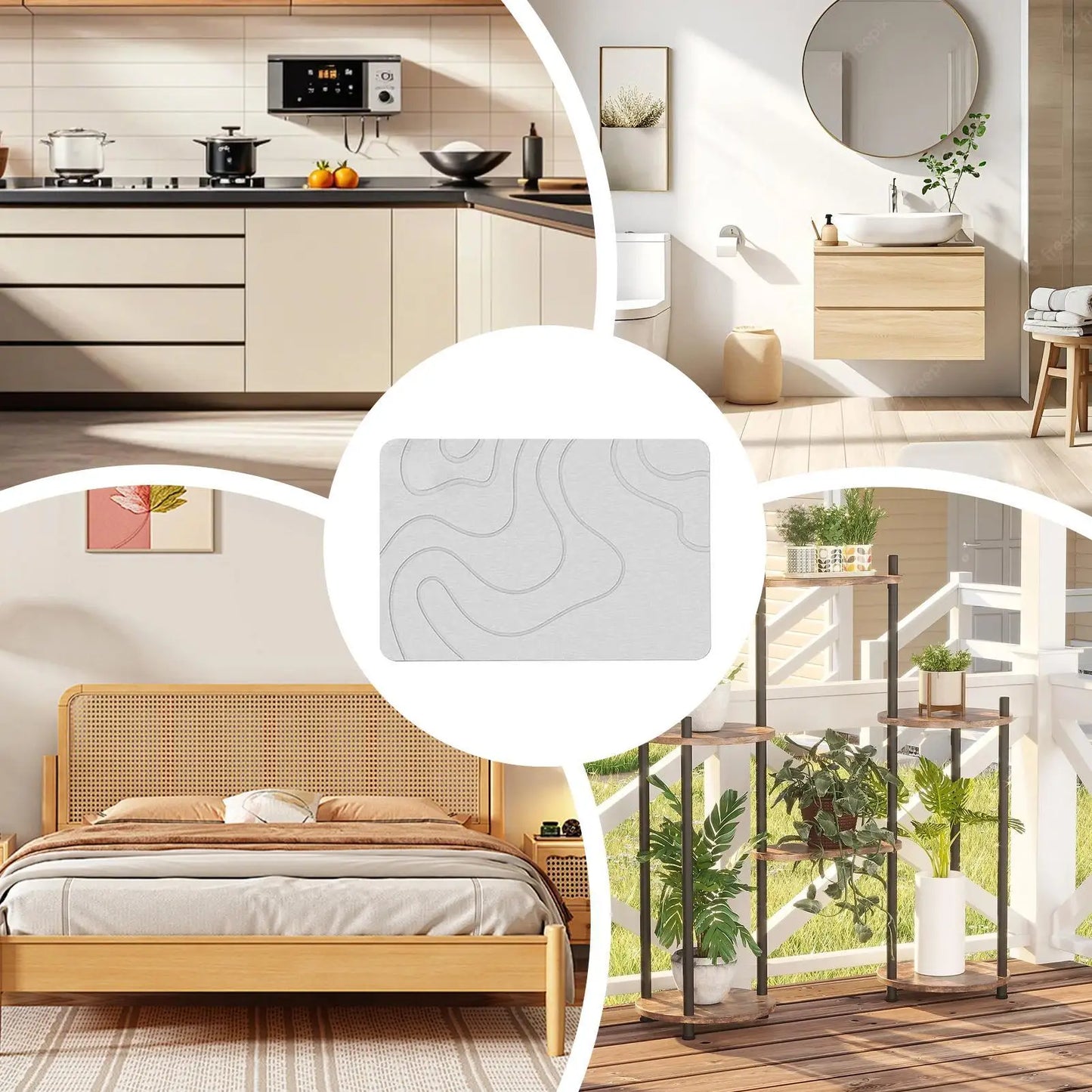 Quick-Dry-Soft Bath Mat