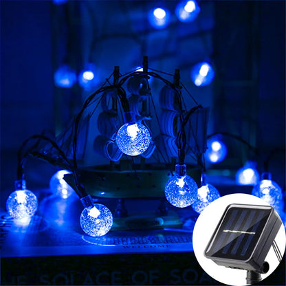 Solar Bubble Bead String Lights