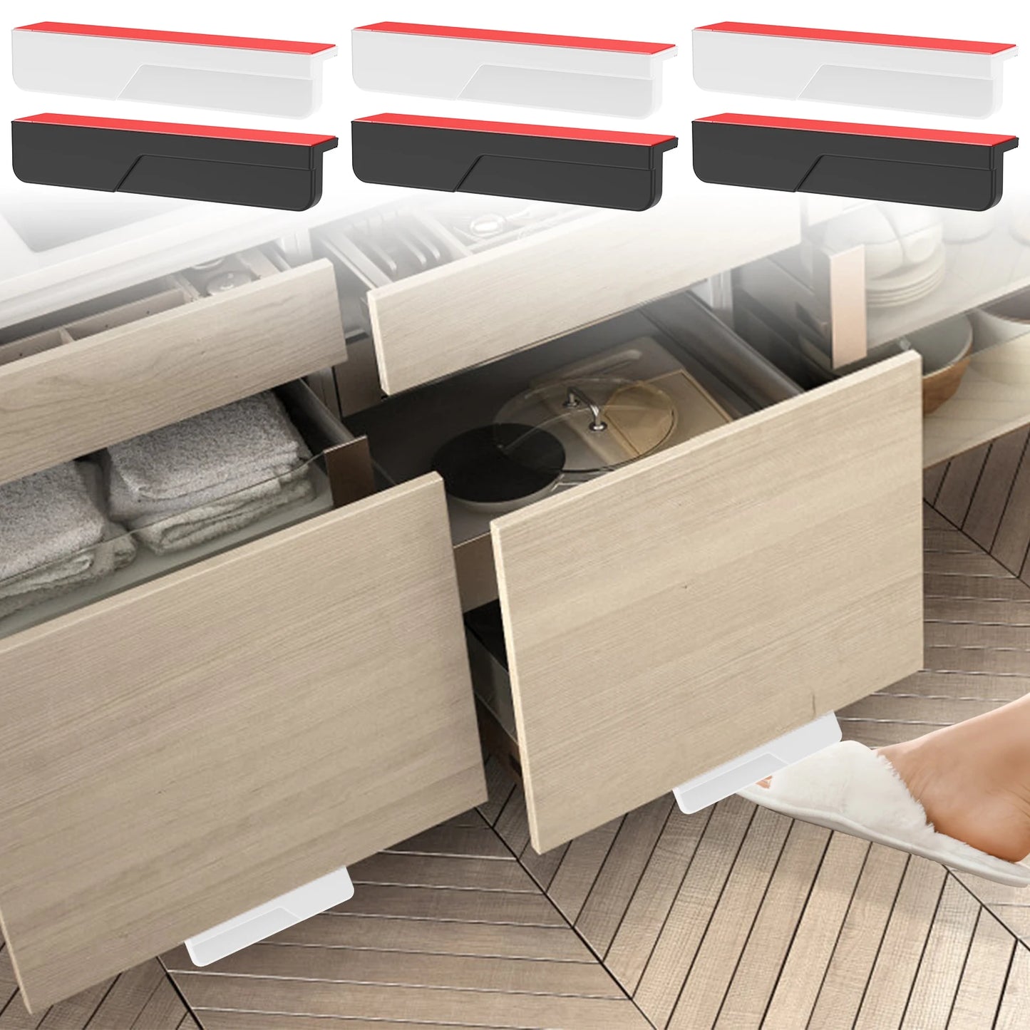 StepPull Hands-Free Cabinet Foot Handle