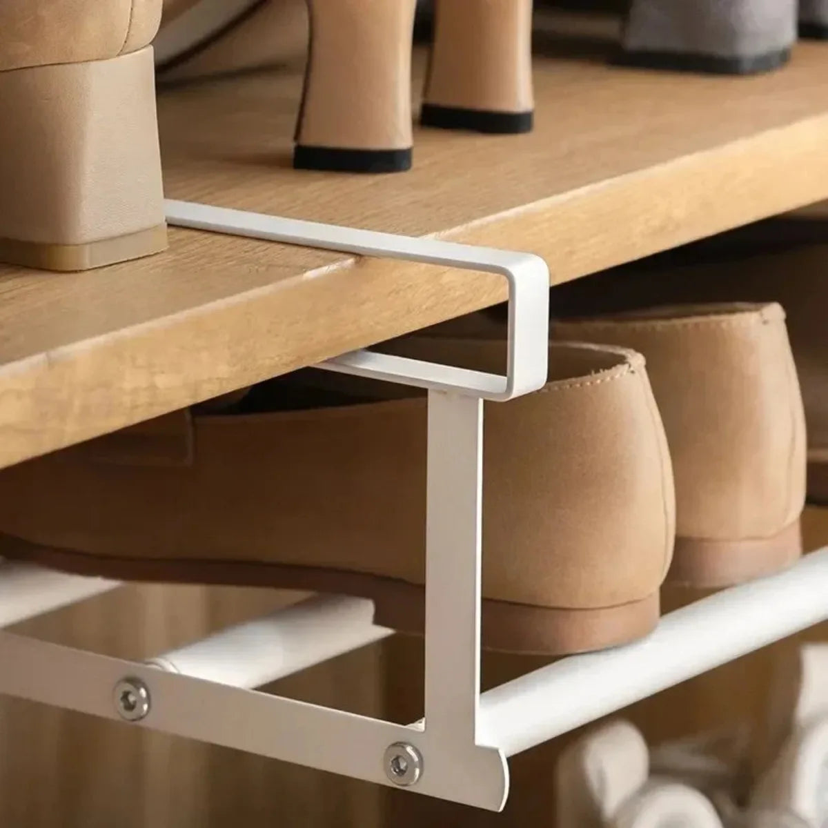 Adjustable Under-Shelf Storage Rack