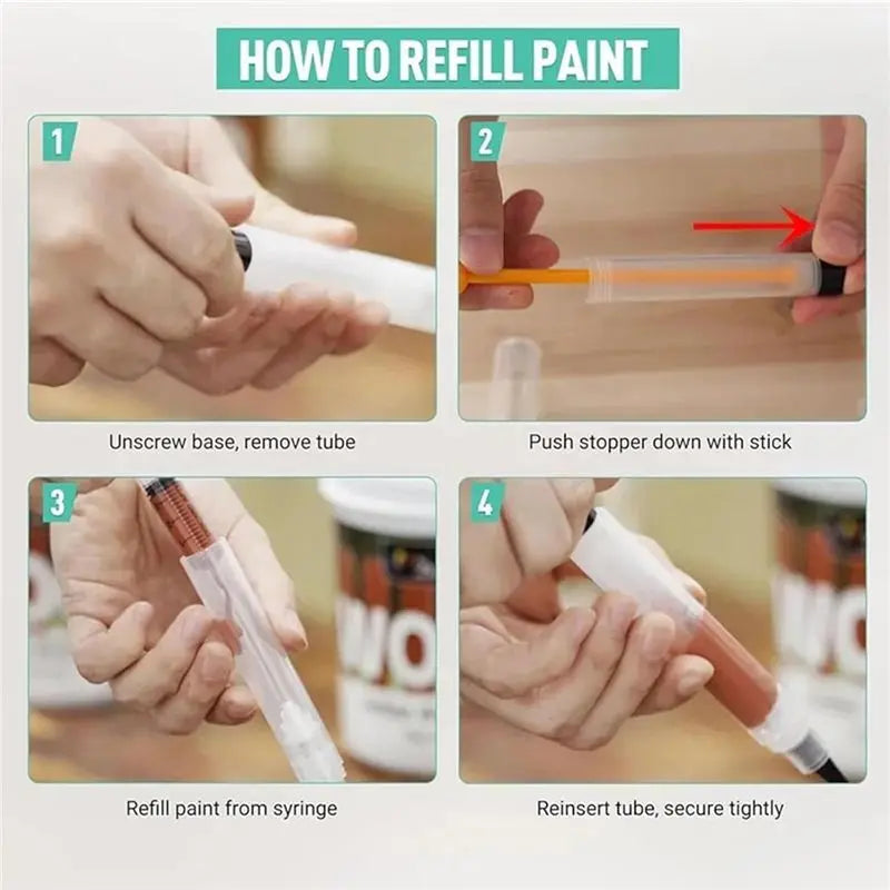 Refillable Touch-Up Paint Pens – 6 Pack
