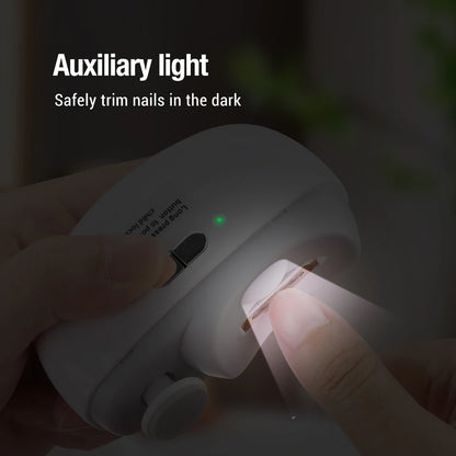 Rechargeable Electric Nail Trimmer with LED Light