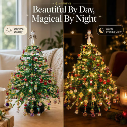 DIY Beaded Christmas Tree with LED Lights 🎄✨