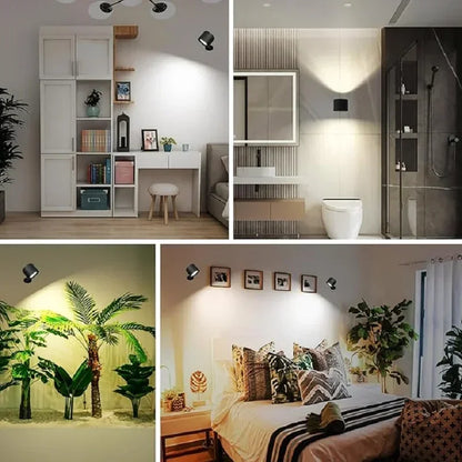 Modern Magnetic LED Wall Lamp – Rechargeable & Remote Controlled
