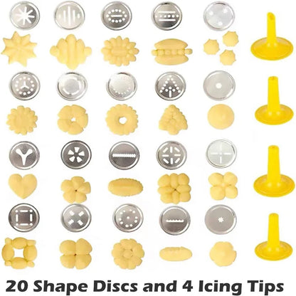 🎄 Christmas Stainless Steel Cookie & Cake Decorating Gun Set