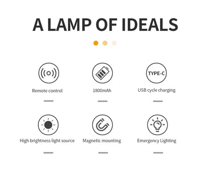 Modern Magnetic LED Wall Lamp – Rechargeable & Remote Controlled