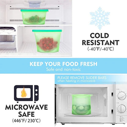 Reusable Silicone Food Storage Bags