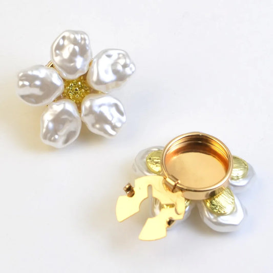 Elegant Pearl Button Covers