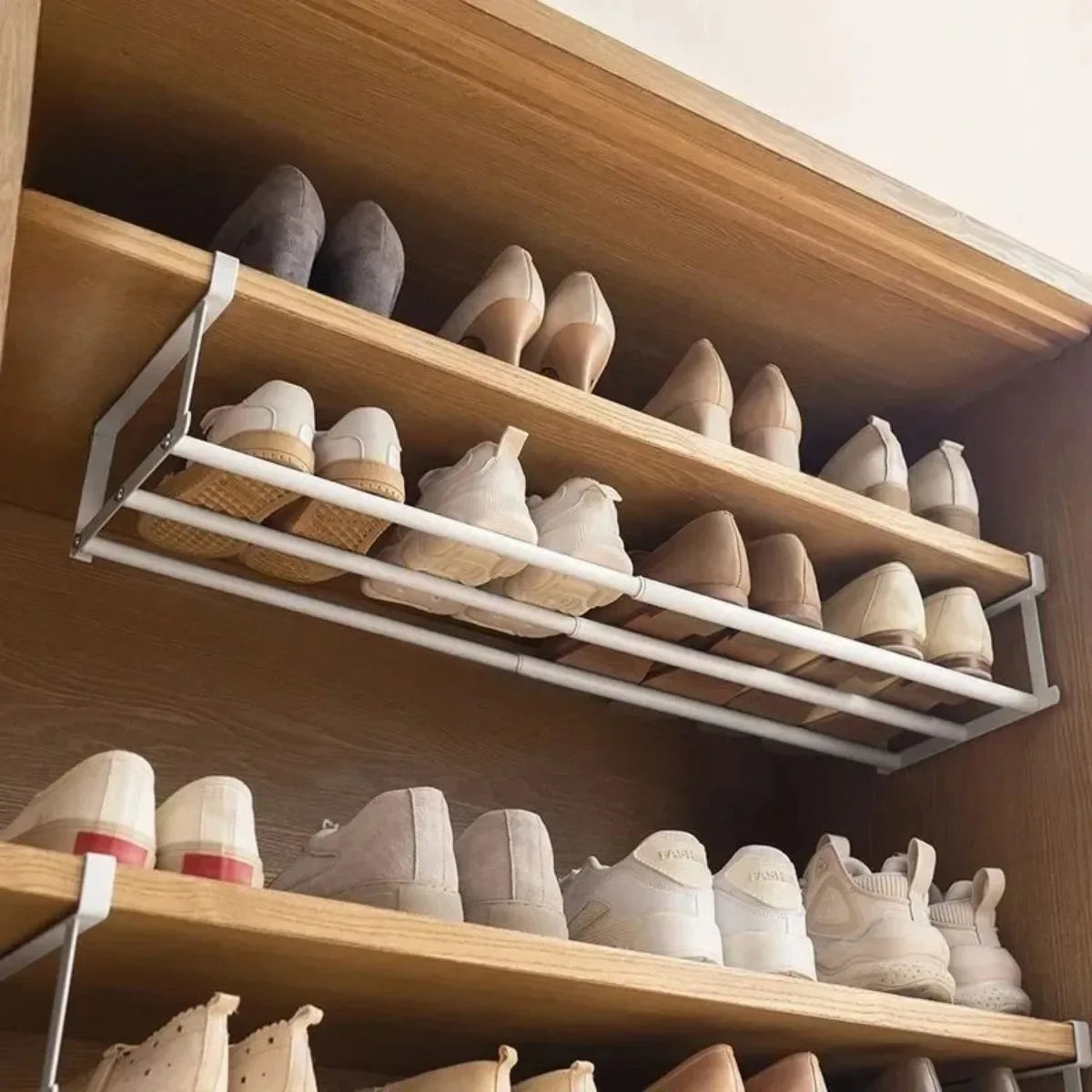 Adjustable Under-Shelf Storage Rack