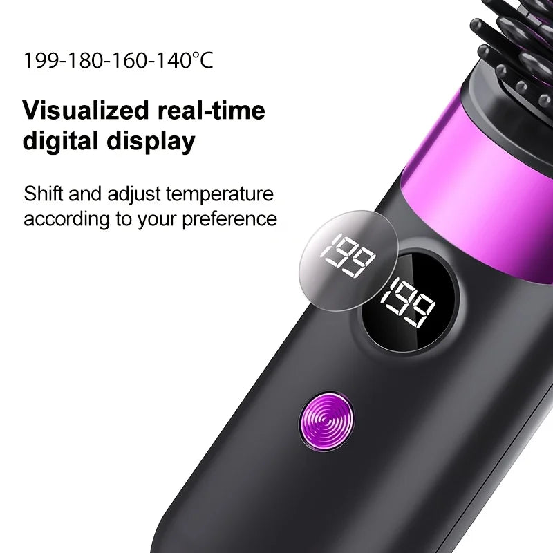 SmoothGlide Cordless Hair Straightening Brush