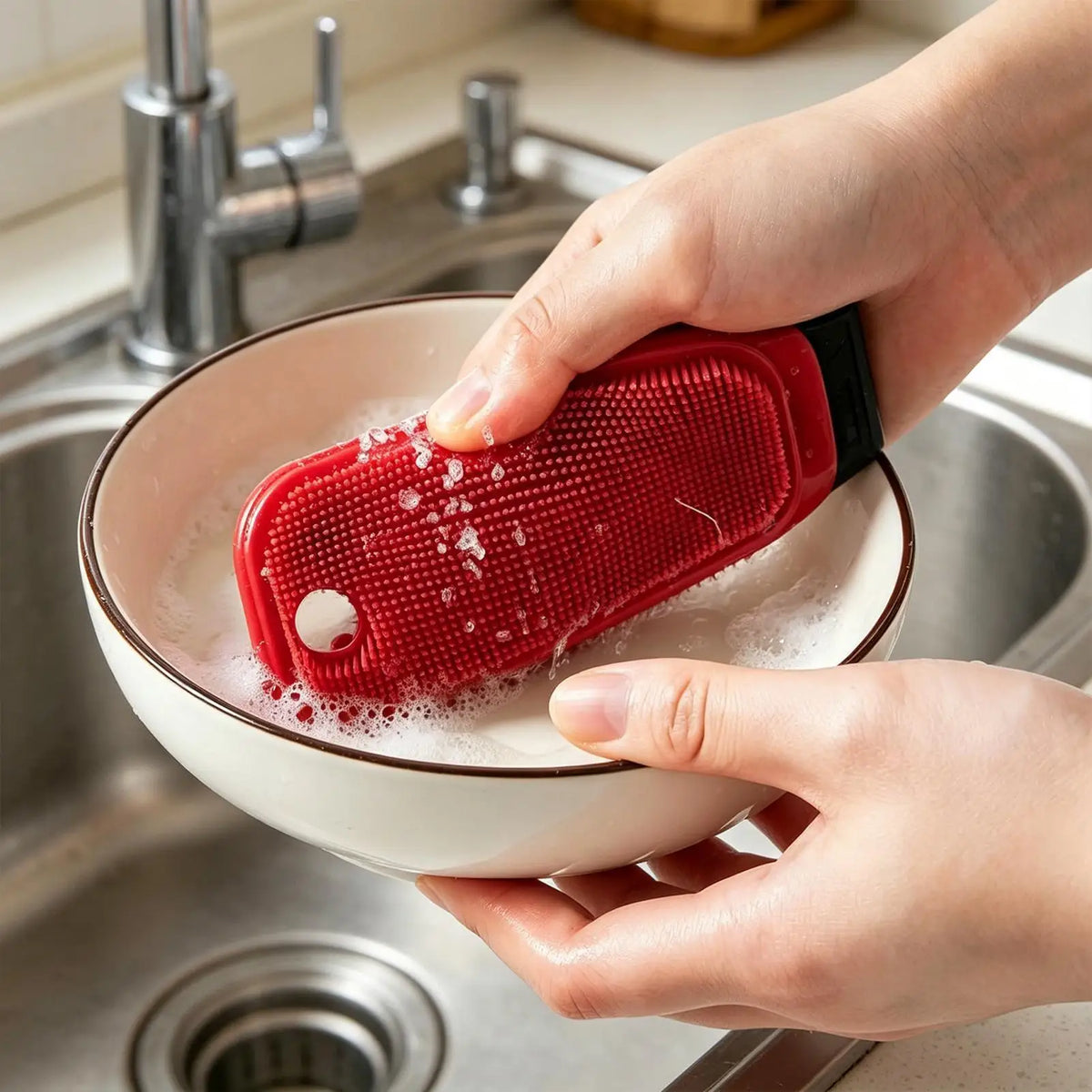 FlexiScrub – The Smart Kitchen Brush for Cleaner Fruits & Vegetables!