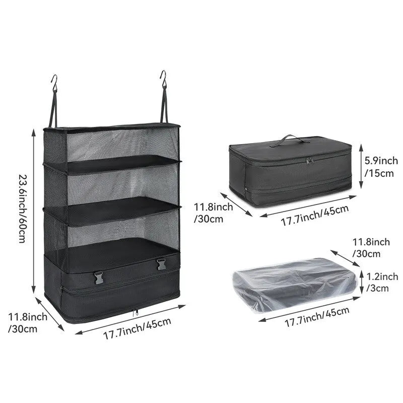 Hanging Travel Luggage Organizer