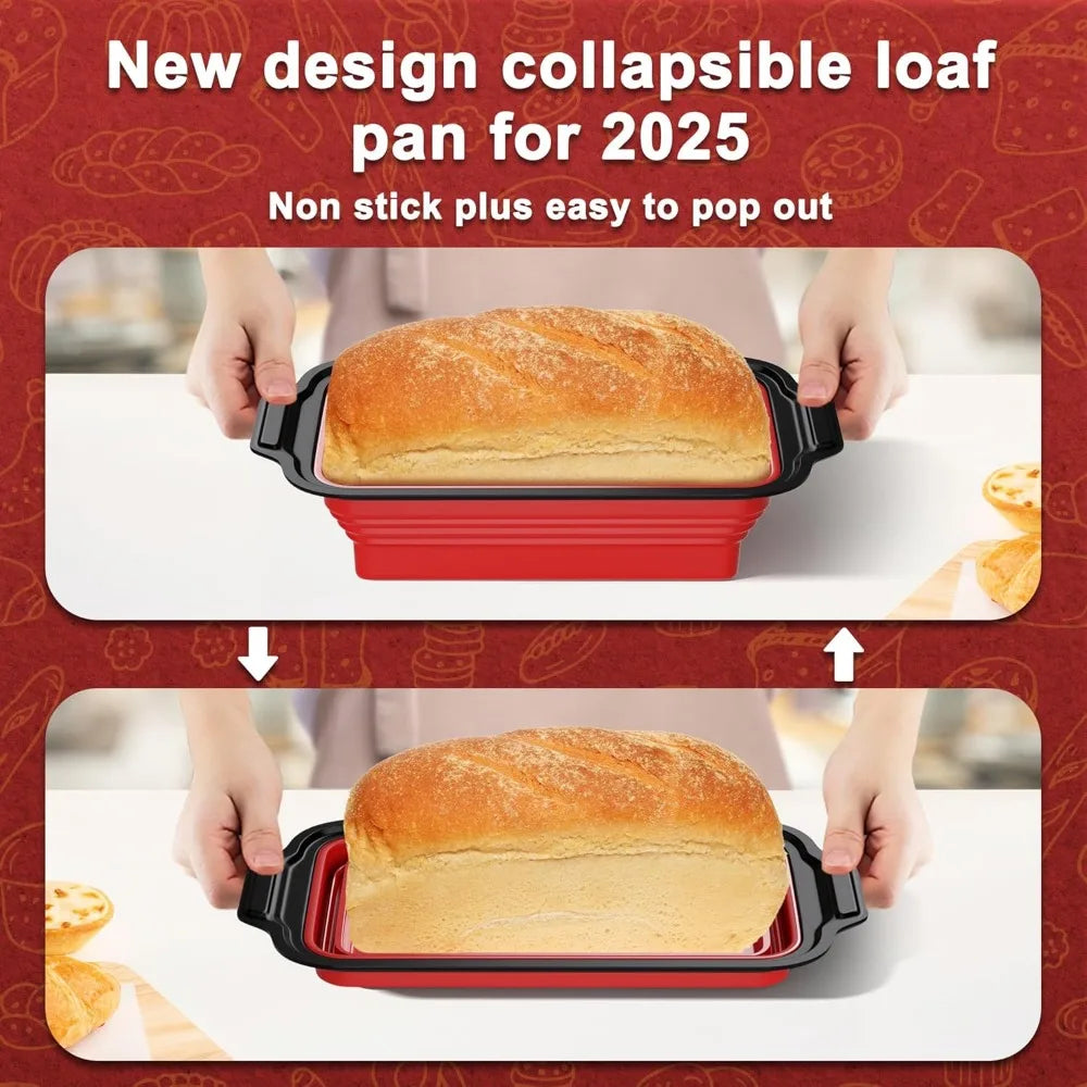 BakePro 12-Inch Reinforced Silicone Loaf Pan