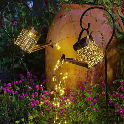 Solar Watering Can Lantern