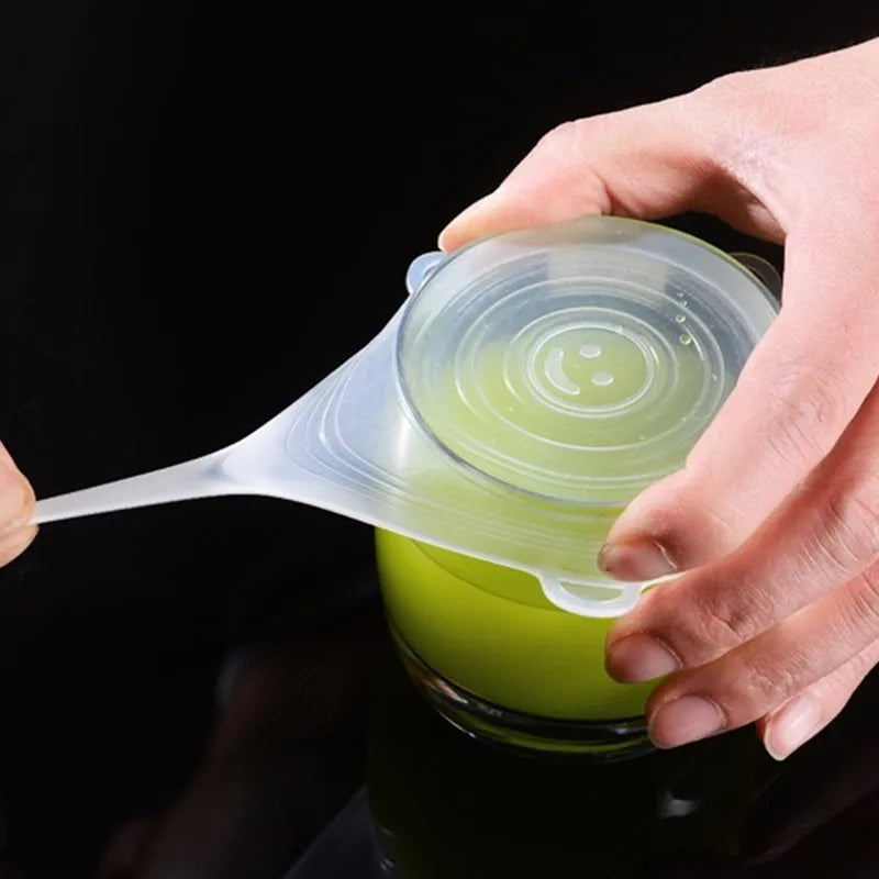 FreshSeal Reusable Silicone Stretch Lids – 6-Piece Set