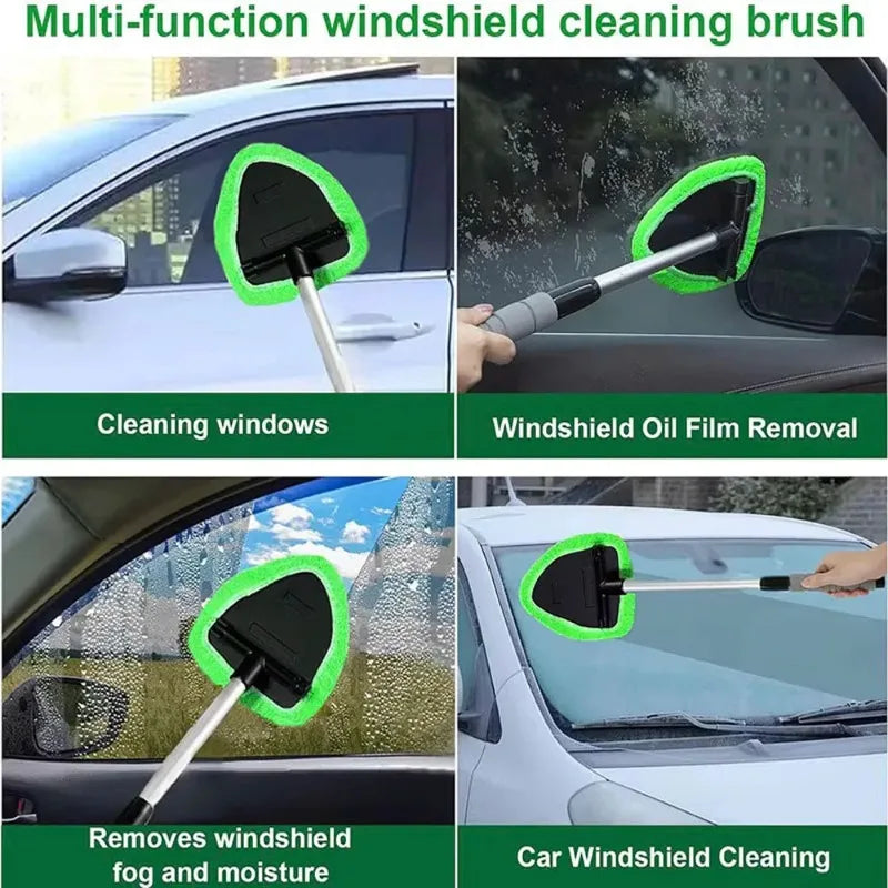 Telescopic Triangle Window & Windshield Cleaning Brush