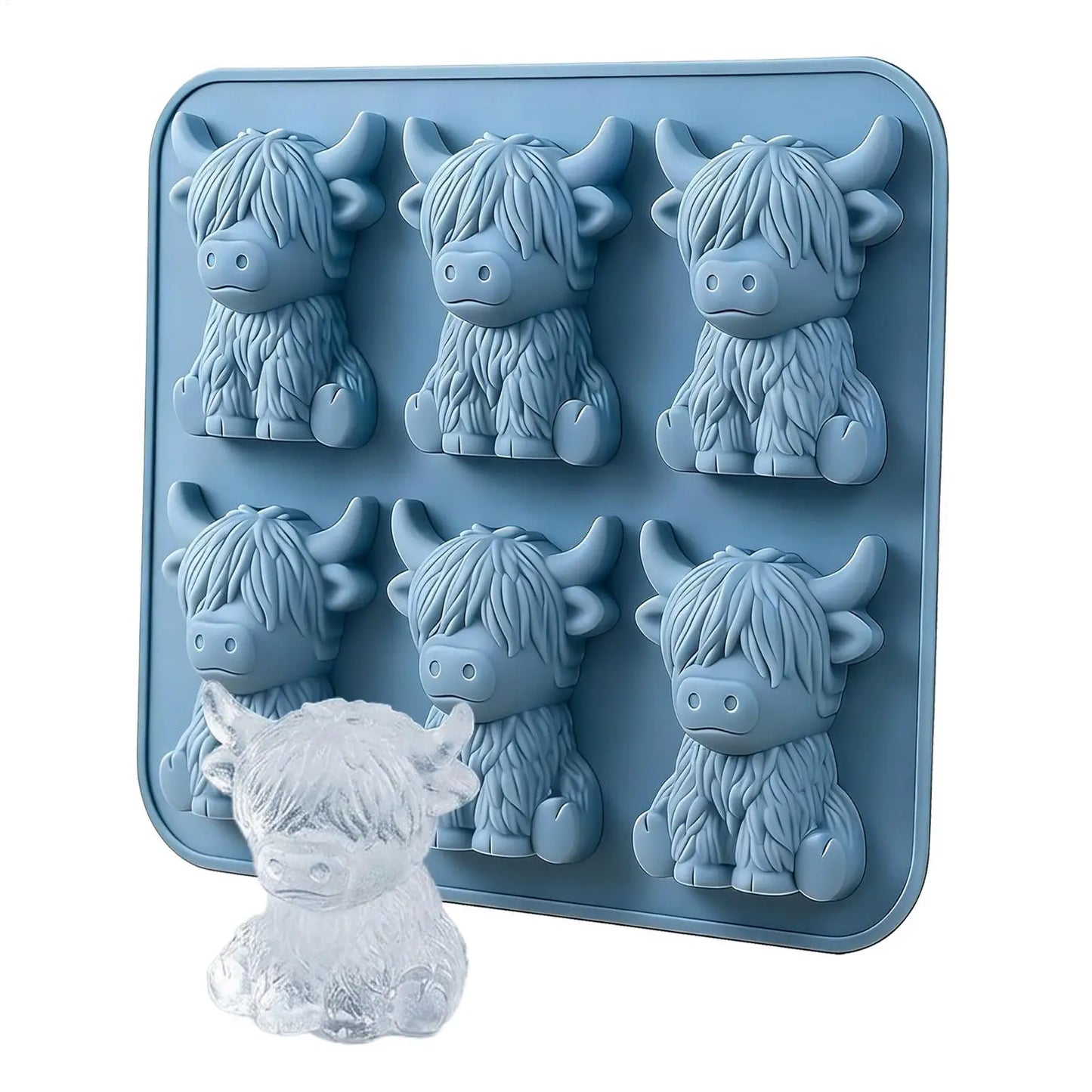 Highland Cow Ice Cube Mould