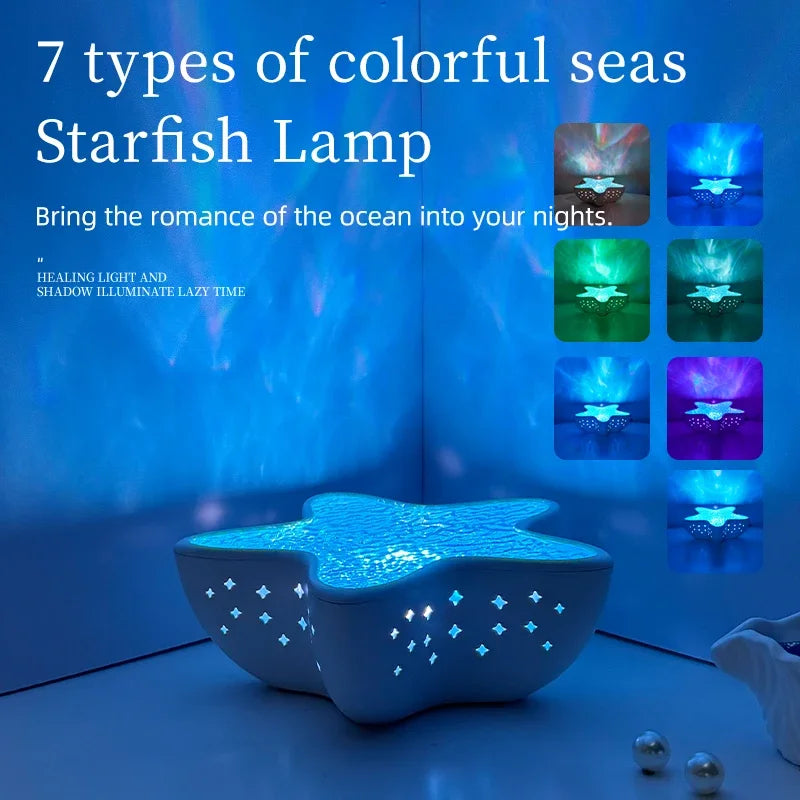 Aurora Starfish LED Projector Lamp