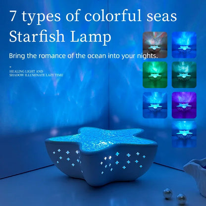 Aurora Starfish LED Projector Lamp