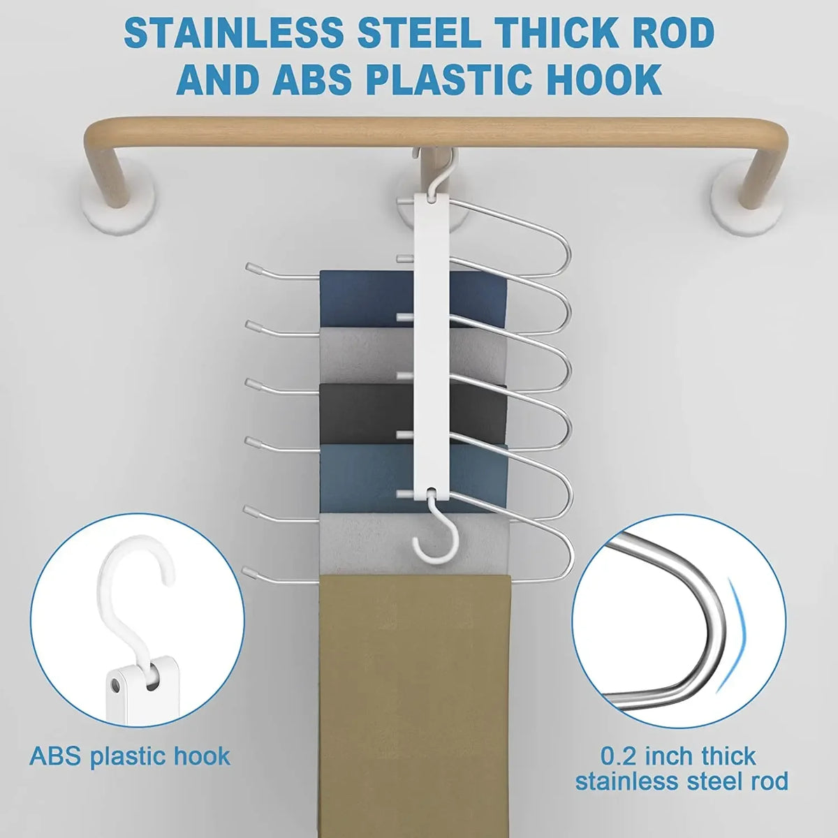 6-Tier Space-Saving Trouser Hanger