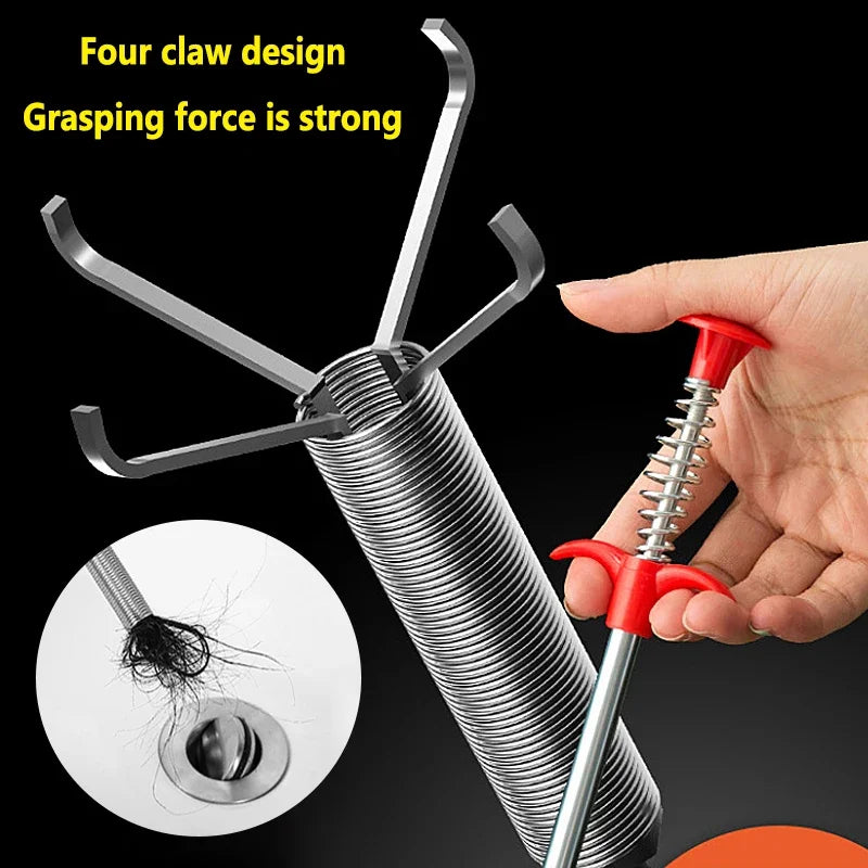 Four-Claw Drain Cleaning Tool