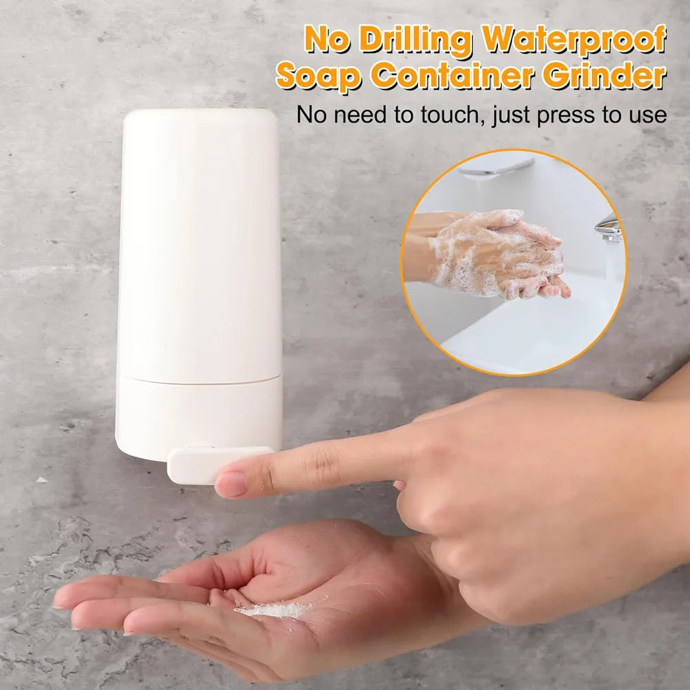 Wall-Mounted Soap Dispenser with Grinder