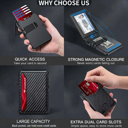 SwiftVault - RFID Pop-Up Bifold Wallet