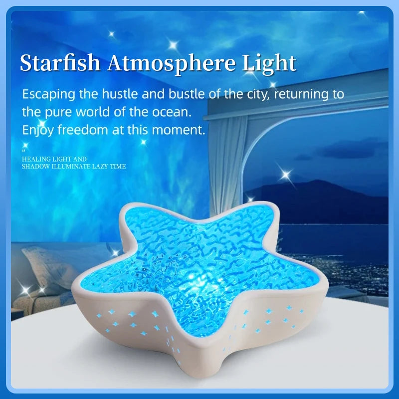 Aurora Starfish LED Projector Lamp