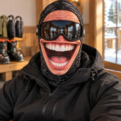 FunFace – Printed Ski Mask with Neck Protection ⛷️😄
