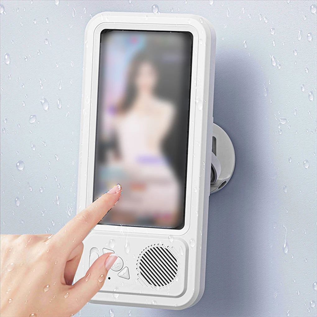 Shower Phone Holder with Bluetooth Speaker