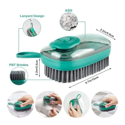 CleanFlow Automatic Soap Brush – Soft Multipurpose Cleaning Tool