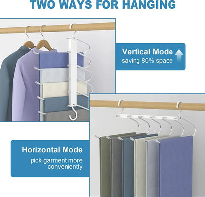 6-Tier Space-Saving Trouser Hanger