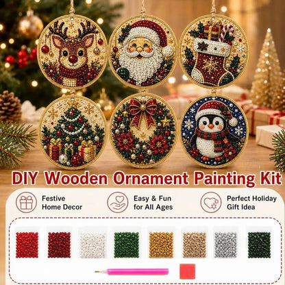 6-Piece Christmas Diamond Painting Ornament Kit