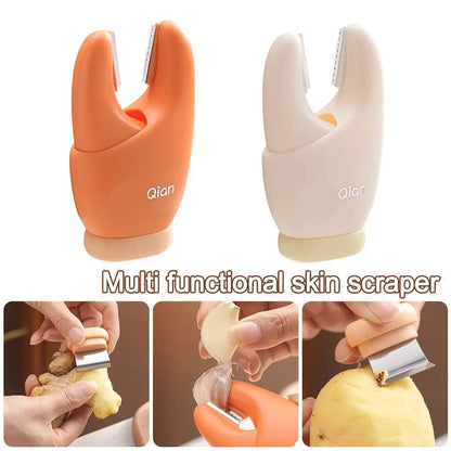 GarliPro 3-in-1 Garlic Peeler Tool | Easy Peel, Stem Remover & Scraper