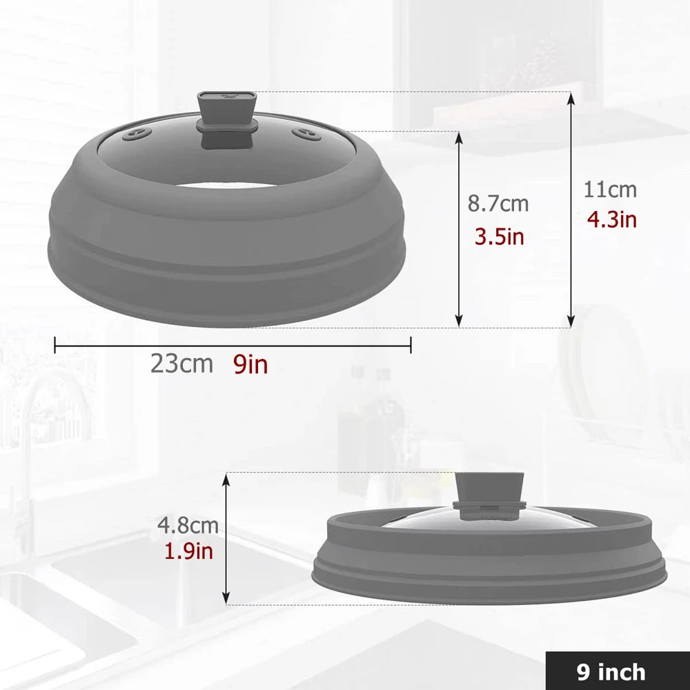 ClearGuard Silicone & Glass Microwave Splatter Cover