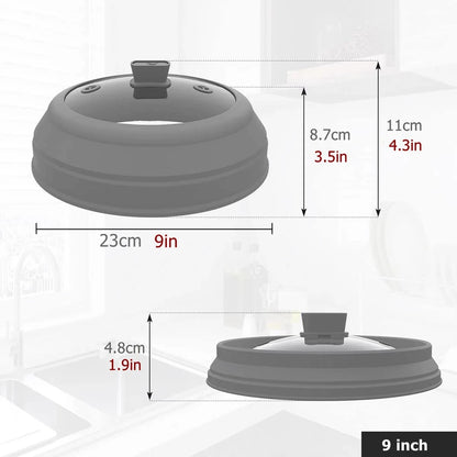 ClearGuard Silicone & Glass Microwave Splatter Cover