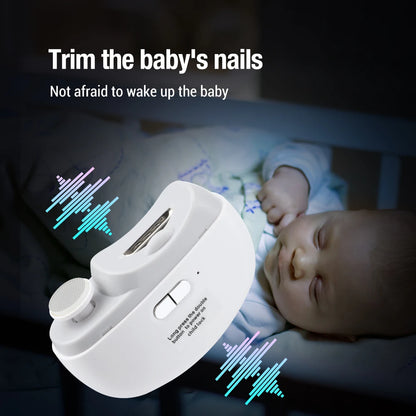 Rechargeable Electric Nail Trimmer with LED Light