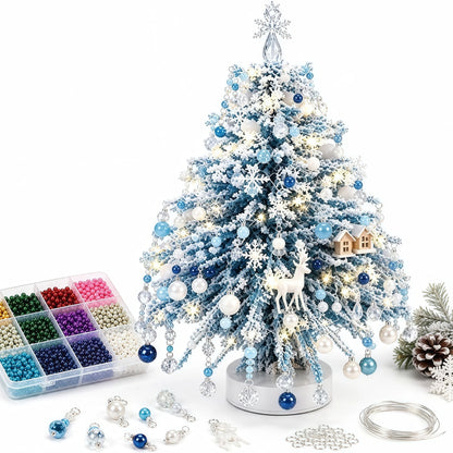 DIY Beaded Christmas Tree with LED Lights 🎄✨