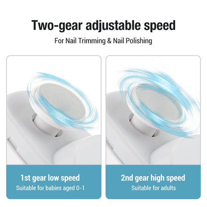 Rechargeable Electric Nail Trimmer with LED Light