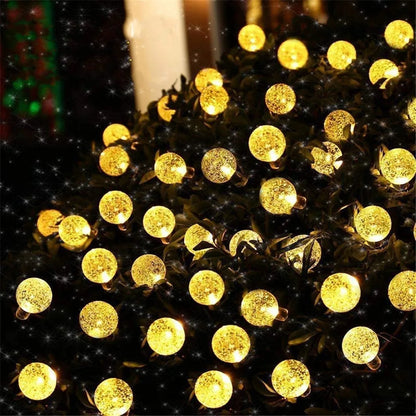 Solar Bubble Bead String Lights