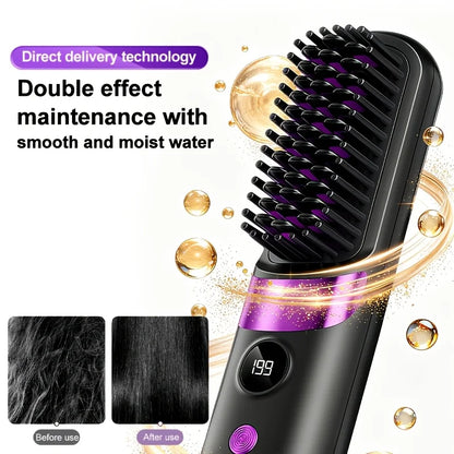 SmoothGlide Cordless Hair Straightening Brush