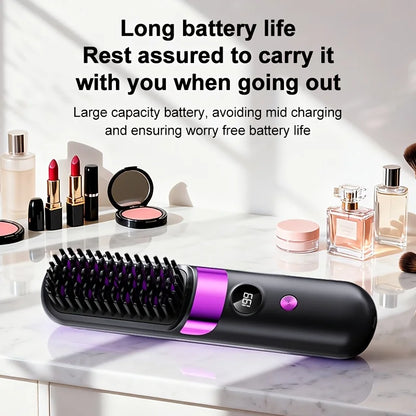 SmoothGlide Cordless Hair Straightening Brush