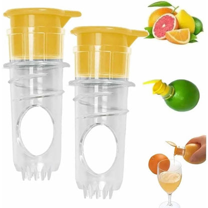 FreshPress Mini Lemon Juicer | Portable Manual Citrus Squeezer with Strainer