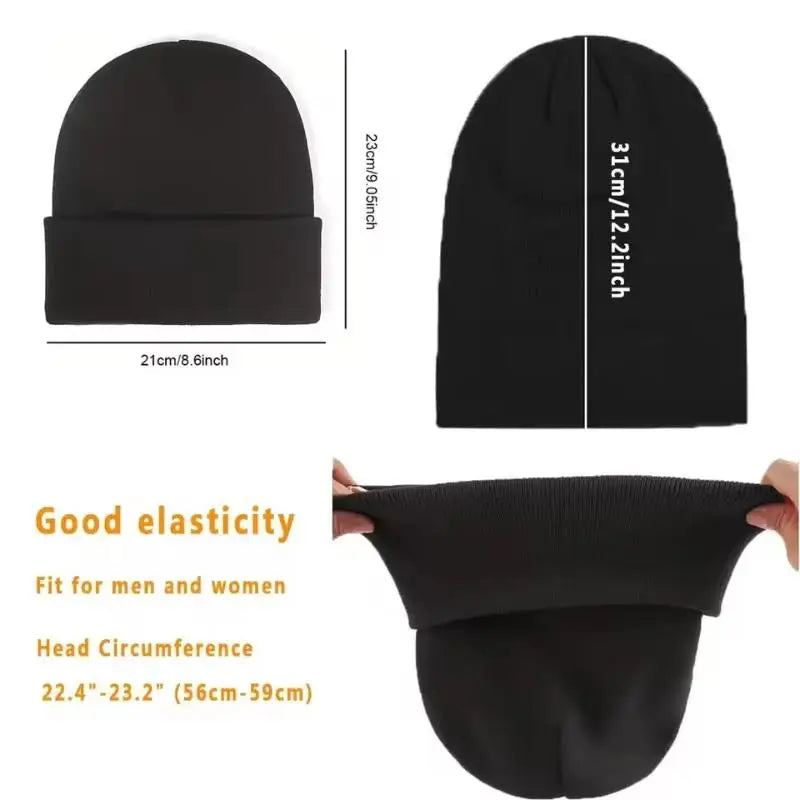 Satin-Lined Slouchy Beanie – Anti-Static Winter Hat for Sleep & Everyday Wear