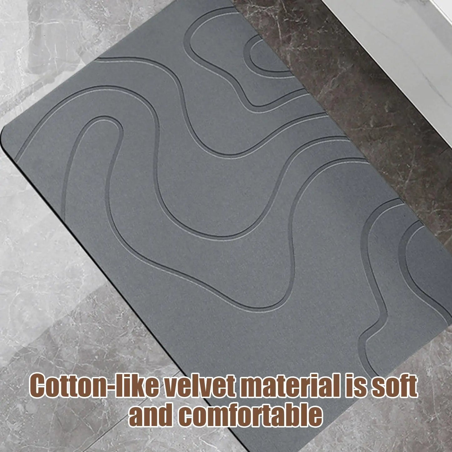 Quick-Dry-Soft Bath Mat